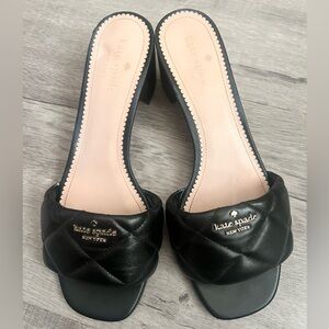 Kate Spade: Pillow Mid Sandals in Black size 9/39.5